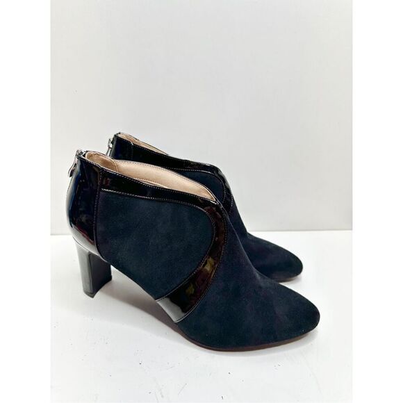 Life Stride Boots Womens Size 9 Black Microsuede‎ Ankle Booties - Picture 1 of 10